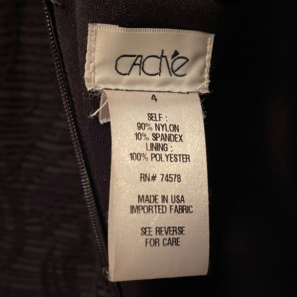 Black Long Sleeved Sheath Dress with illusion sleeves - Picture 6 of 6